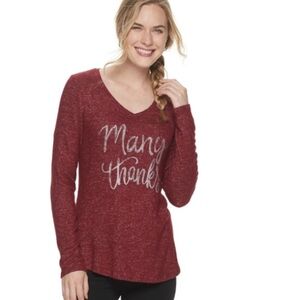 Sonoma many thanks super soft vneck t-shirt!